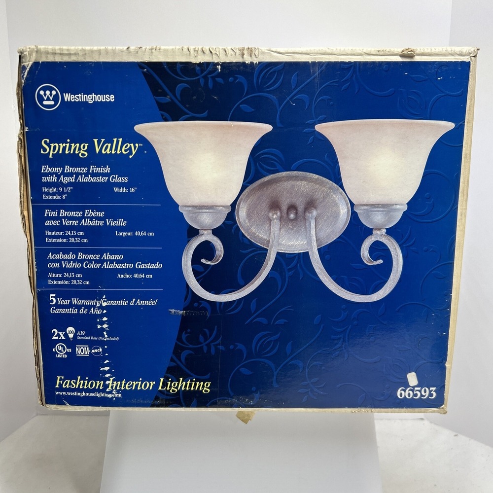 Westinghouse 66593 2 Light 16"W Bathroom Fixture - Bronze